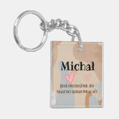 Pools cadeau voor hem vriendje Polen po polsku Sleutelhanger (Voorkant Links)