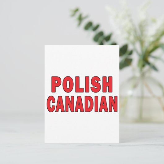 Pools-Canadees Briefkaart (Staand voorkant)