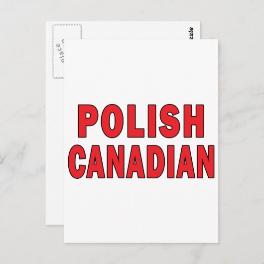 Pools-Canadees Briefkaart (Voorkant / Achterkant)