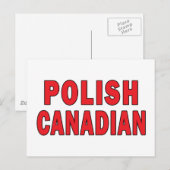 Pools-Canadees Briefkaart (Voorkant / Achterkant)