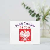 Pools Canadees Eagle Shield Babcia Briefkaart (Staand voorkant)