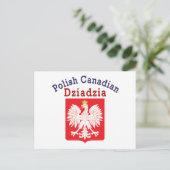 Pools Canadees Eagle Shield Dziadzia Briefkaart (Staand voorkant)
