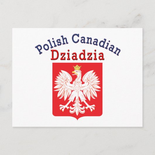 Pools Canadees Eagle Shield Dziadzia Briefkaart (Voorkant)