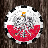 Pools dartboard en vlagdonker/spelbord dartbord