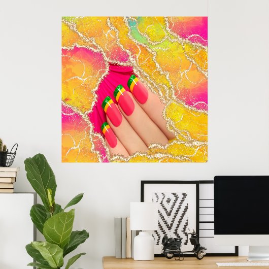 Pools die Poster van Posh Walls (Thuiskantoor)