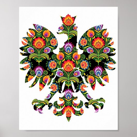 Pools Eagle Poland Wycinanki Emblem, Pools Folk Poster (Voorkant)