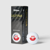Pools Eagle Red Shield Golfballen (Verpakking)