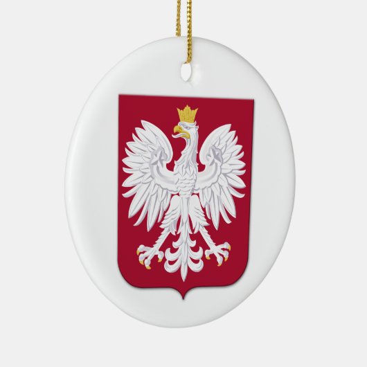 Pools Eagle Red Shield Keramisch Ornament (Rechts)