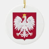 Pools Eagle Red Shield Keramisch Ornament (Voorkant)