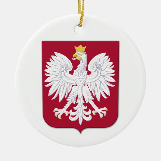 Pools Eagle Red Shield Keramisch Ornament (Voorkant)