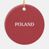 Pools Eagle Red Shield Keramisch Ornament (Achterkant)
