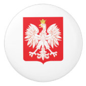 Pools Eagle Red Shield Keramische Knop (Voorkant)