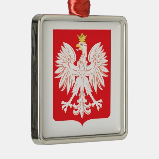 Pools Eagle Red Shield Metalen Ornament (Rechts)