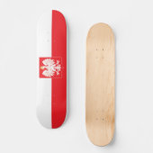 Pools Eagle Red Shield Persoonlijk Skateboard (Voorkant)