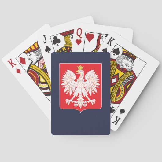 Pools Eagle Red Shield Pokerkaarten (Achterkant)