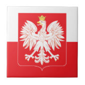 Pools Eagle Red Shield Tegeltje (Voorkant)