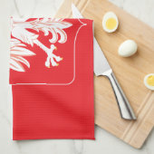 Pools Eagle Red Shield Theedoek (Quarter Fold)