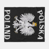 Pools eierstaafje tegen Poolse wapenstilstand Fleece Deken (Voorkant (Horizontaal))