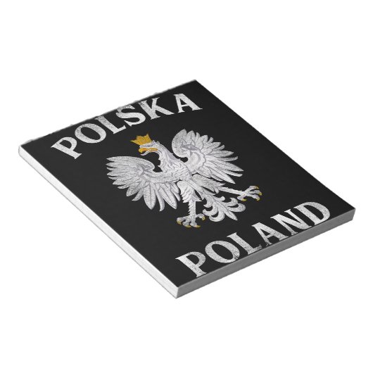 Pools eierstaafje tegen Poolse wapenstilstand Notitieblok (Schuin)