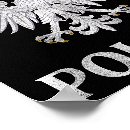 Pools eierstaafje tegen Poolse wapenstilstand Poster (Hoek)