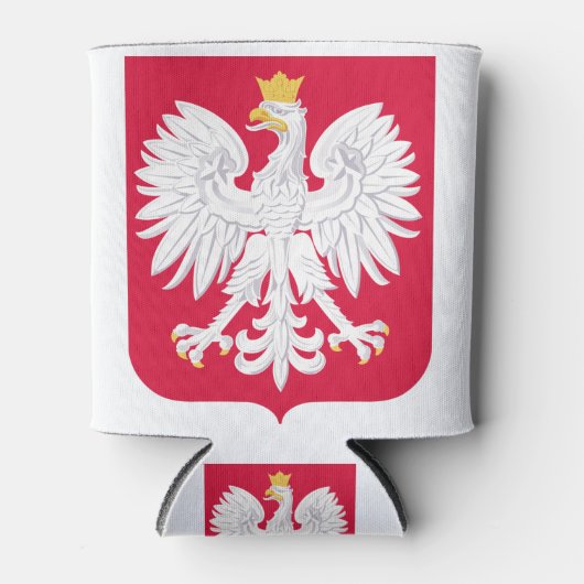 Pools Embleem - Polen Schild - Polska Herb Polski Blikjeskoeler (Voorkant)