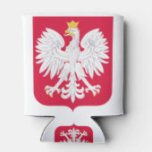Pools Embleem - Polen Schild - Polska Herb Polski Blikjeskoeler (Achterkant)