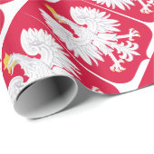 Pools Embleem - Polen Schild - Polska Herb Polski Cadeaupapier (Rol Hoek)