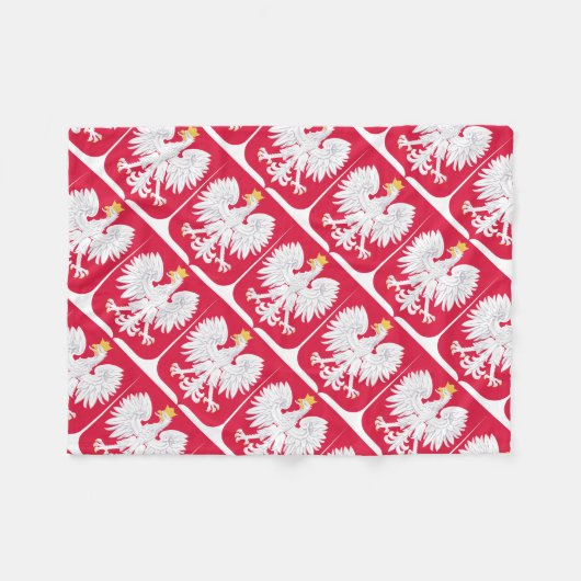 Pools Embleem - Polen Schild - Polska Herb Polski Fleece Deken (Voorkant (Horizontaal))