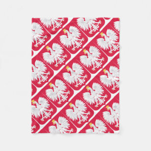 Pools Embleem - Polen Schild - Polska Herb Polski Fleece Deken