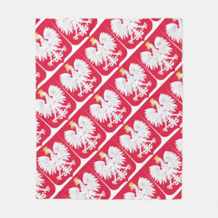 Pools Embleem - Polen Schild - Polska Herb Polski Fleece Deken