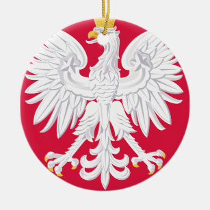 Pools Embleem - Polen Schild - Polska Herb Polski Keramisch Ornament