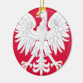 Pools Embleem - Polen Schild - Polska Herb Polski Keramisch Ornament (Links)