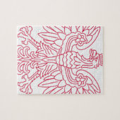 Pools Embleem - Polen Schild - Polska Herb Polski Legpuzzel (Horizontaal)