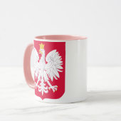 Pools Embleem - Polen Schild - Polska Herb Polski Mok (Voorkant links)