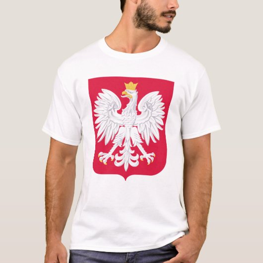 Pools Embleem - Polen Schild - Polska Herb Polski T-shirt (Voorkant)