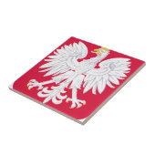 Pools Embleem - Polen Schild - Polska Herb Polski Tegeltje (Zijkant)