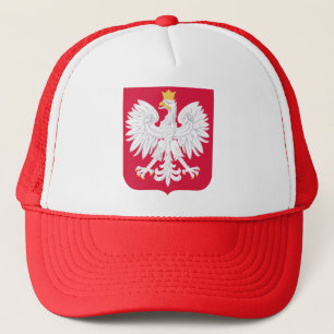 Pools Embleem - Polen Schild - Polska Herb Polski Trucker Pet