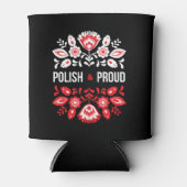 Pools en bloemenbloemen Polen Polska Blikjeskoeler (Voorkant)