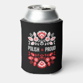Pools en bloemenbloemen Polen Polska Blikjeskoeler (Blikje Achterkant)