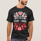 Pools en bloemenbloemen Polen Polska T-shirt (Voorkant)
