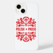 Pools en Polen Polska Red Flowers Case-Mate iPhone Case (Achterkant)