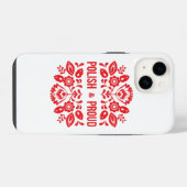 Pools en Polen Polska Red Flowers iPhone Hoesje (Achterkant horizontaal)