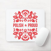 Pools en Polen Polska Red Flowers Muismat (Met muis)