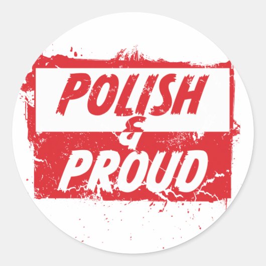 Pools en proud ronde sticker (Voorkant)