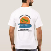 Pools en spas-bedrijven t-shirt (Achterkant)