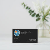 Pools en waterzuiveringsbedrijf visitekaartje (Staand voorkant)