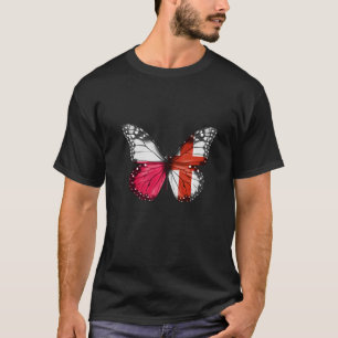 Pools Engelstalige vlagvlinder T-shirt
