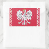 Pools erfgoed rechthoekige sticker (Tas)