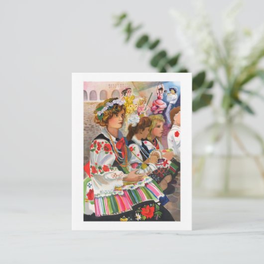 Pools festival briefkaart (Staand voorkant)