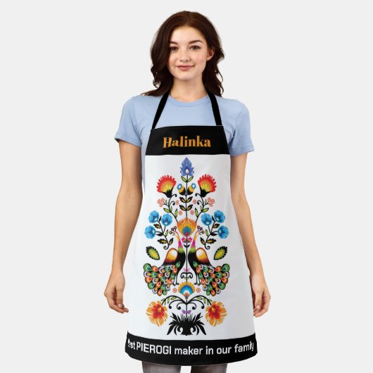 Pools Folklore met pauzes, aangepast tekstSchort Schort (Gedragen)